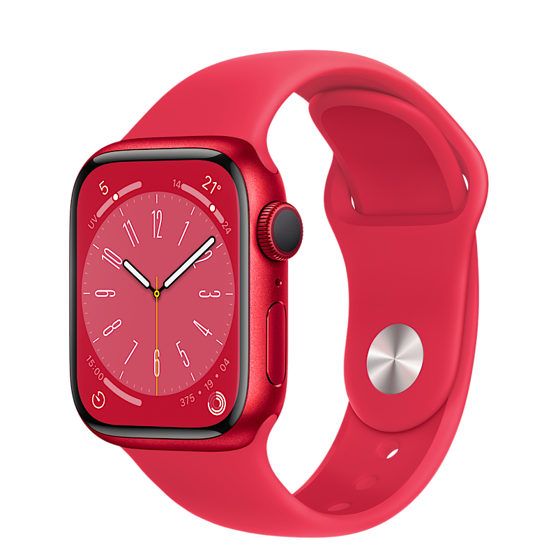 APPLE WATCH SERIE 8 - Cassa in alluminio (PRODUCT)RED con Cinturino Sport