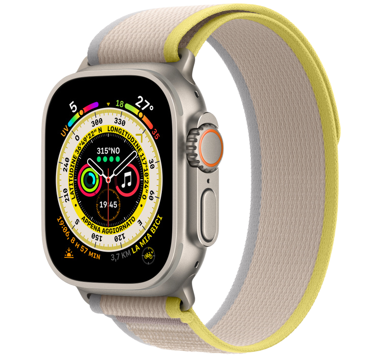 APPLE WATCH ULTRA - Cassa in Titanio con Trail Loop