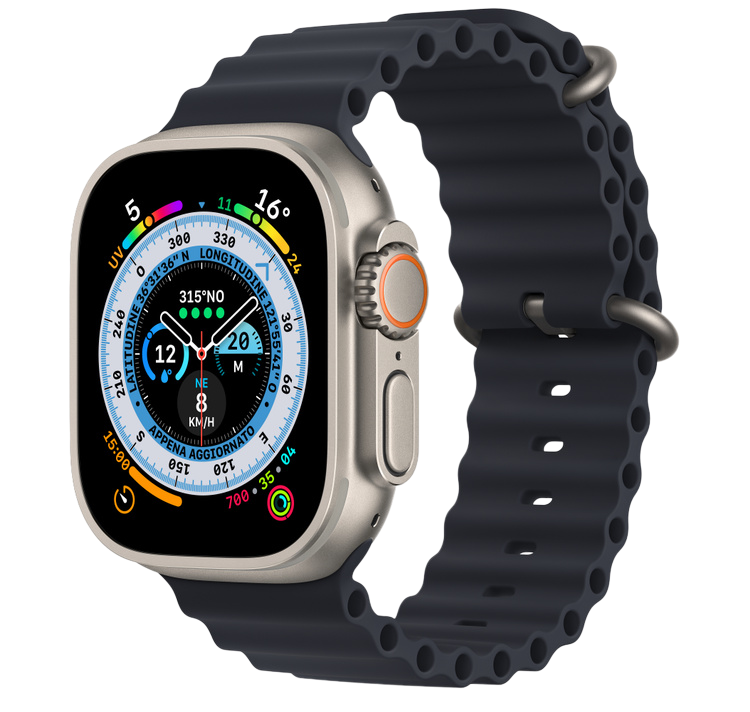 APPLE WATCH ULTRA - Cassa in titanio con cinturino Ocean